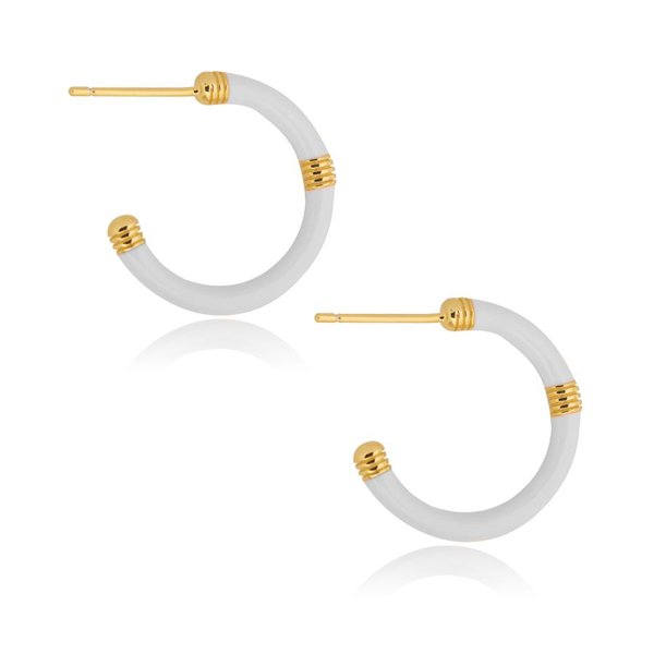 Εικόνα της ENAMEL WHITE HOOPS
