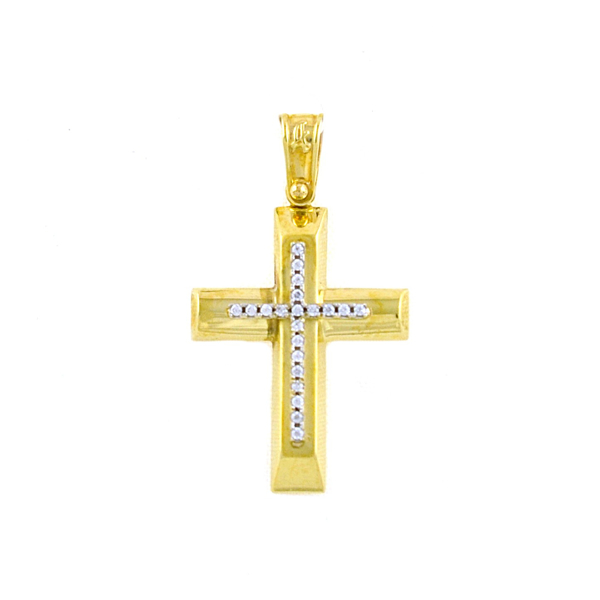 Εικόνα της MATTE AND SHINY GOLDEN CROSS